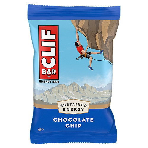 WHOLESOME INGREDIENTS: CLIF BAR Energy Bars are non-GMO and made with plant-based ingredients like organic rolled oats - keeping your energy up never felt (or tasted) so good (packaging may vary)
SUSTAINED ENERGY: CLIF BAR is The Ultimate Energy Bar, purposefully crafted with a mix of protein, fat, and carbohydrates to sustain active bodies before and during long, moderate-intensity activity
CLASSIC CHOCOLATE CHIP FLAVOR: Deliciously made with sustainably sourced chocolate for the craveable taste of a freshly baked favorite (packaging may vary)
CRAFTED WITH PURPOSE: Made using 100% renewable energy* in zero waste certified bakeries with climate neutral business operations as part of our mission to help support a more sustainable food system
ON-THE-GO ENERGY: Whether you need sustained energy for hiking, climbing, skiing, or a long bike ride, CLIF BAR delivers wholesome, delicious energy that's all wrapped up and ready to go