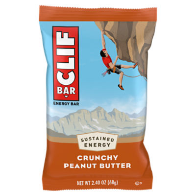 CLIF BAR Crunchy Peanut Butter Energy Bar, 2.4 oz, 2.4 Ounce