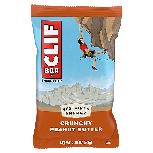 CLIF BAR Crunchy Peanut Butter Energy Bar, 2.40 oz
Nutrition for Sustained Energy®