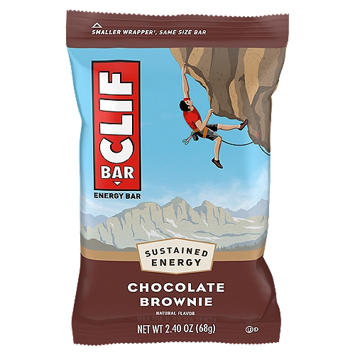 CLIF BAR Chocolate Brownie Energy Bar, 2.40 oz
Nutrition for Sustained Energy®