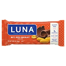 Luna Nutz Over Chocolate Whole Nutrition Bar, 1.69 oz, 1.69 Ounce