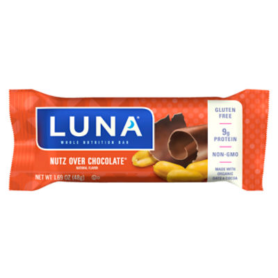 LUNA Bar Nutz Over Chocolate Flavor Gluten-Free Snack Bar, 1.69 oz