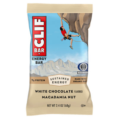 CLIF BAR White Chocolate Macadamia Nut Flavor Energy Bar, 2.4 oz