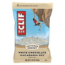 Clif Bar White Chocolate Macadamia Nut Energy Bar, 2.40 oz, 2.4 Ounce