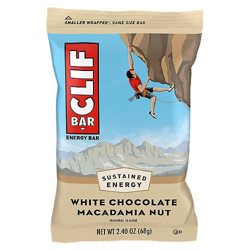 CLIF BAR White Chocolate Macadamia Nut Flavor Energy Bar, 2.4 oz