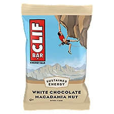 CLIF BAR White Chocolate Macadamia Nut Flavor Energy Bar, 2.4 oz, 2.4 Ounce