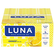 Luna Lemonzest Whole Nutrition Bar, 1.69 oz, 15 count