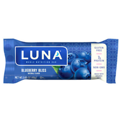 LUNA Bar Blueberry Bliss Flavor Gluten-Free Snack Bar, 1.69 oz