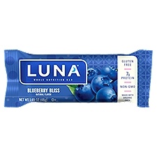 LUNA Bar Blueberry Bliss Flavor Gluten-Free Snack Bar, 1.69 oz