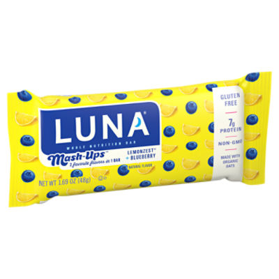 Luna MashUps Lemonzest + Blueberry Whole Nutrition Bar, 1.69 oz