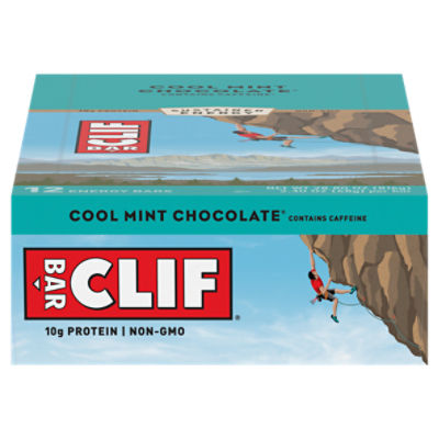 Clifbar Clifbar Clif Bars - 12 Pack Cool Mint Chocolate W/Caffeine, One  Size Cool Mint Chocolate W/Caffeine, One Size