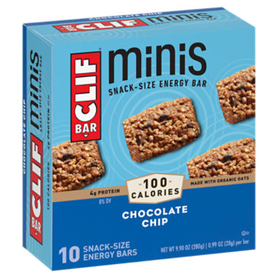 dinsdag Chemicus Inhalen CLIF Bar® Minis Chocolate Chip Energy Bars 10 ct Box
