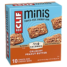 Clif Bar Minis Crunchy Peanut Butter, Energy Bars, 10 Each