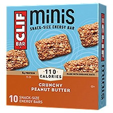 CLIF BAR Minis Crunchy Peanut Butter Energy Bars, 0.99 oz, 10 Count