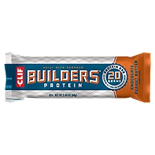 CLIF Builders Chocolate Peanut Butter Flavor Protein Bar, 2.4 oz, 2.4 Ounce