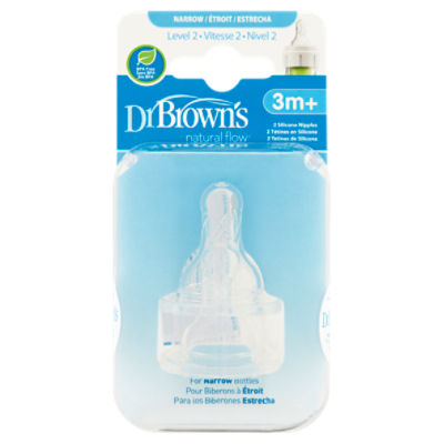 Dr Brown Level 2 Natural Flow Silicone Nipples - Albertsons