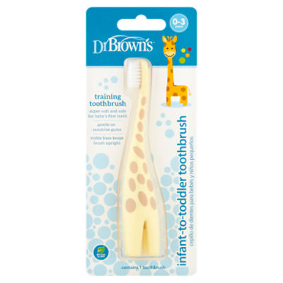 Dr Brown's Training Infant-to-Toddler Toothbrush, 0-3 Years, 1 count