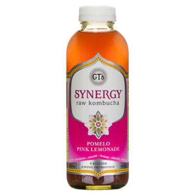 GT's Synergy Pomelo Pink Lemonade Raw Kombucha, 16 fl oz ShopRite