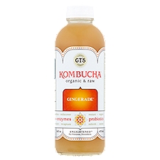 GT's Organic Raw Kombucha Gingerade, 16 Fluid ounce