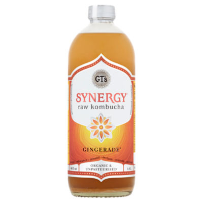 GT's Synergy Gingerade Raw Kombucha, 48 fl oz