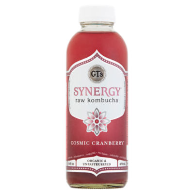 GT's Synergy Cosmic Cranberry Raw Kombucha, 16 fl oz