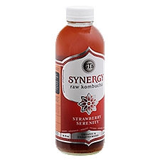 GT's Synergy Strawberry Serenity Organic, Kombucha, 16 Fluid ounce