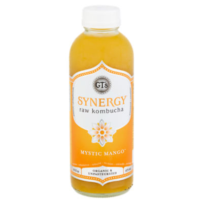 GT's Synergy Mystic Mango Raw Kombucha, 16 fl oz - Fairway