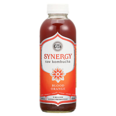 GT's Synergy Blood Orange Raw Kombucha, 16 fl oz