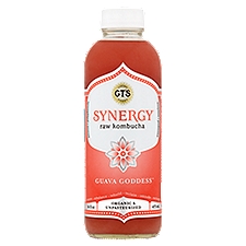 Millennium Kombucha Synergy Drink - Guava Goddess, 16 Fluid ounce