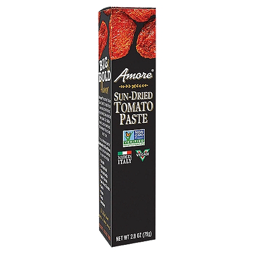 Amore Sun-Dried Tomato Paste, 2.8 oz
Amore® Imported Italian Sun-Dried Tomato Paste uses only the freshest ingredients, harvested at their peak. Our Italian chefs capture and seal the intense flavors into each tube.