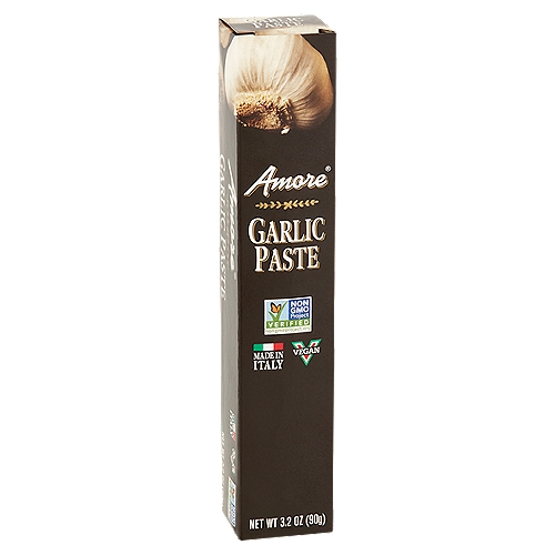 Amore Garlic Paste, 3.2 oz
Amore® Imported Italian Garlic Paste uses only the freshest ingredients, harvested at their peak. Our Italian chefs capture and seal the intense flavors into each tube.