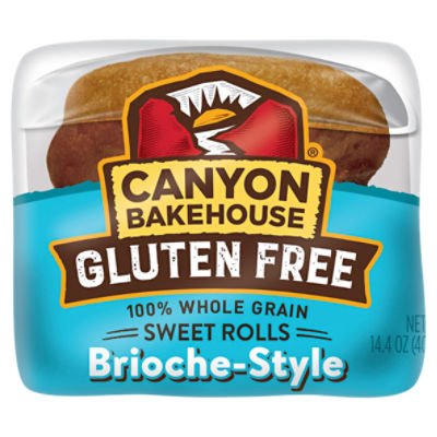 Canyon Bakehouse Gluten Free Brioche-Style 100% Whole Grain Sweet Rolls, 6 count, 14.4 oz