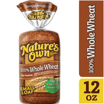 Nature's Own 100% Whole Wheat Bread, 12 oz