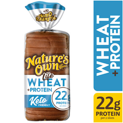 Nature's Own Life Wheat + Protein Bread, 16 oz