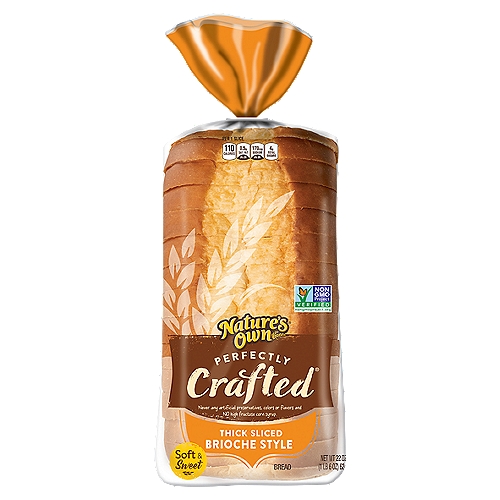 Nature's Own® Perfectly Crafted™ Thick Sliced Brioche Style Bread 2-22 oz. Loaves