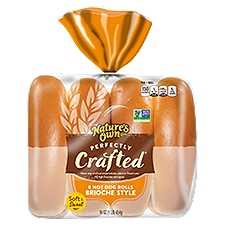 Nature's Own Perfectly Crafted Brioche Style Hot Dog Rolls, 8 count, 16 oz, 16 Ounce