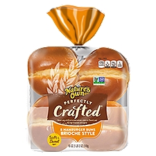 Nature's Own Perfectly Crafted Brioche Style Hamburger Buns, 8 count, 18 oz, 18 Ounce