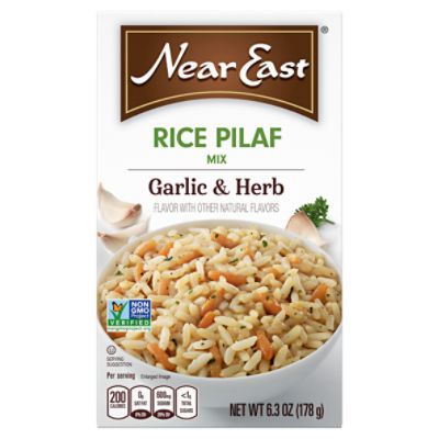 Near East Garlic & Herb Rice Pilaf Mix, 6.3 oz, 6.3 Ounce