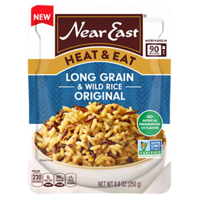 Near East Heat and Eat Long Grain Wild Rice 8.8 Oz