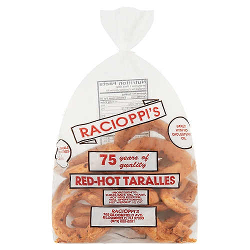 Racioppi's Red-Hot Taralles, 12 oz