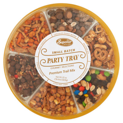 Superior Nut & Candy Premium Trail Mix Party Tray, 22 oz