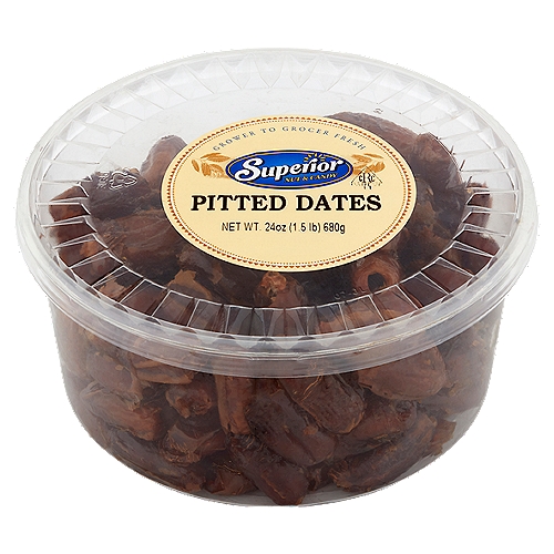 Superior Nut & Candy Pitted Dates, 24 oz