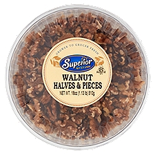 Superior Nut & Candy Walnut Halves & Pieces, 18 oz, 18 Ounce