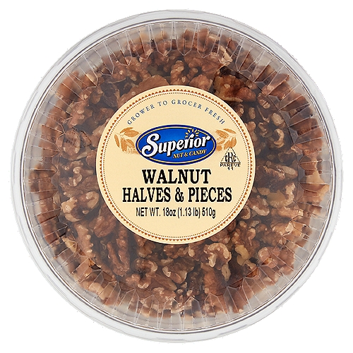 Superior Nut & Candy Walnut Halves & Pieces, 18 oz