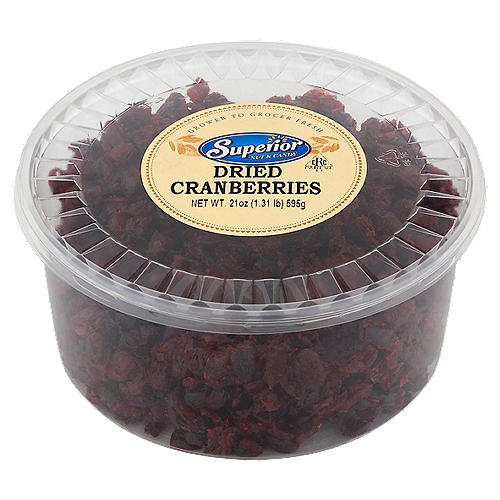 Superior Nut & Candy Dried Cranberries, 21 oz