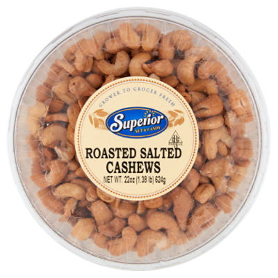 Superior Nut & Candy Roasted Salted Cashews, 22 oz