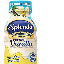 Splenda French Vanilla Smooth & Creamy Diabetes Care Shake, 8 fl oz, 6 count, 48 Fluid ounce