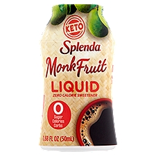 Splenda Sweetener, Monk Fruit Liquid Zero Calorie, 1.68 Fluid ounce