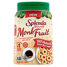 Splenda Naturals Monk Fruit Zero Calorie Sweetener with Erythritol, 19 oz