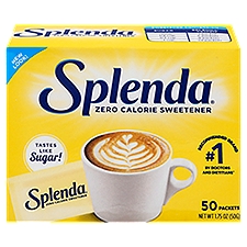 Splenda Zero Calorie Sweetener, 50 count, 1.75 oz, 50 Each